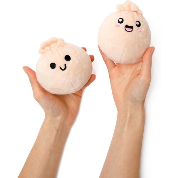 Emotional Support Dumplings Plush Set with Five Cuddly Toys and Soft Basket Gift - Picture 2 of 7
